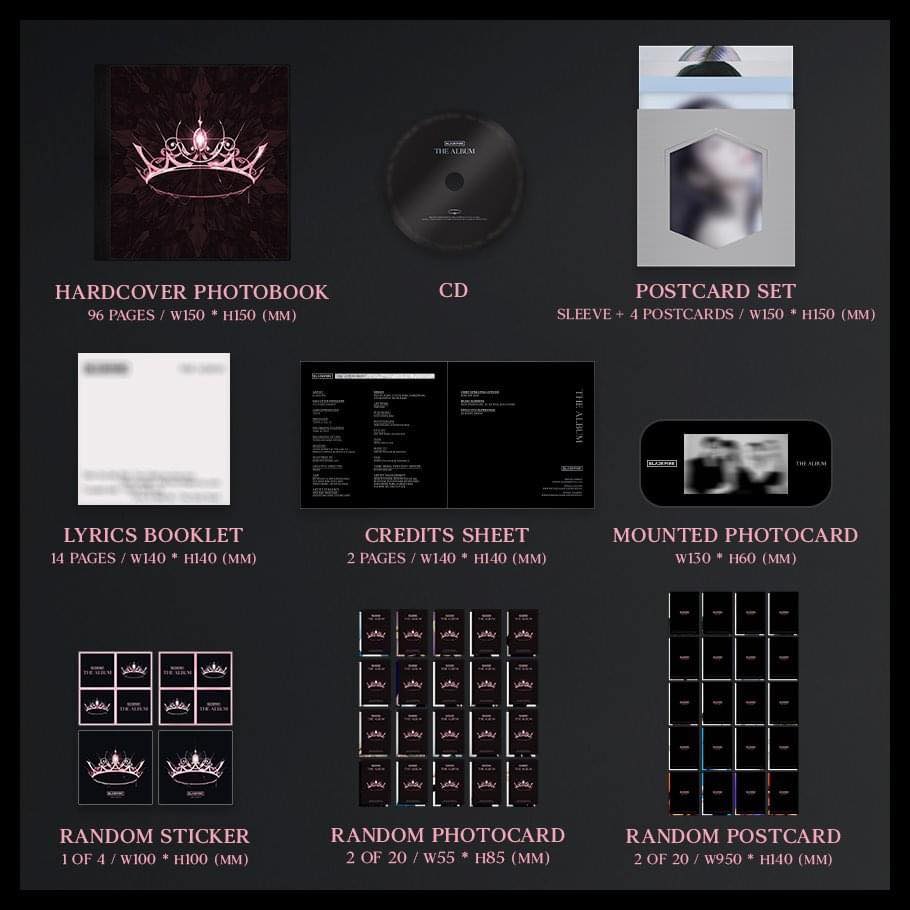 อัลบั้ม #BLACKPINK - 1st FULL ALBUM [THE ALBUM] (Ver.1)