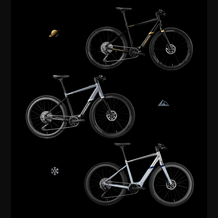 CosmosWorks NOMAD จักรยานไฟฟ้ามอเตอร์กลาง ล้อคาร์บอน | พรีออเดอร์