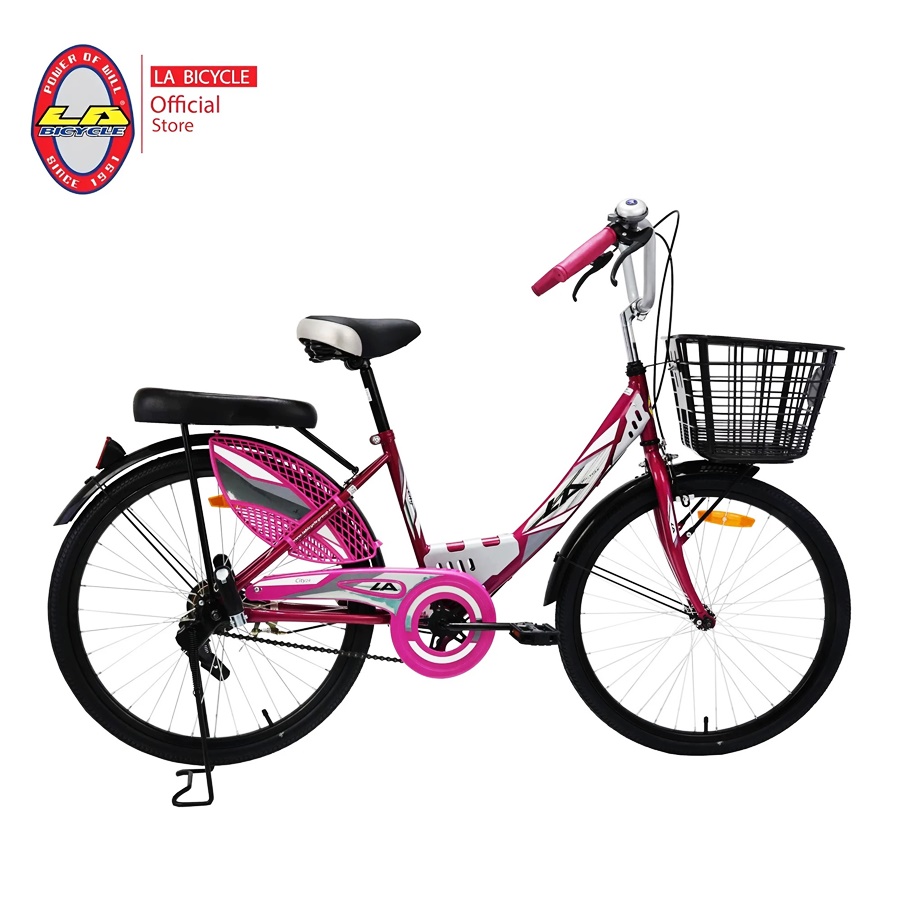 จักรยานแม่บ้าน LA Bicycle City Bike รุ่น CITY ล้อเหล็ก 24”