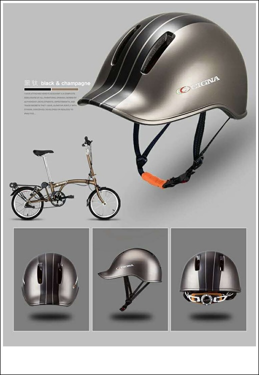 หมวกจักรยาน CIGNA HELMET URBAN ,TT-13 (เฉพาะหมวก) มีสินค้าสีน้ำเงินส้มเท่านั้น