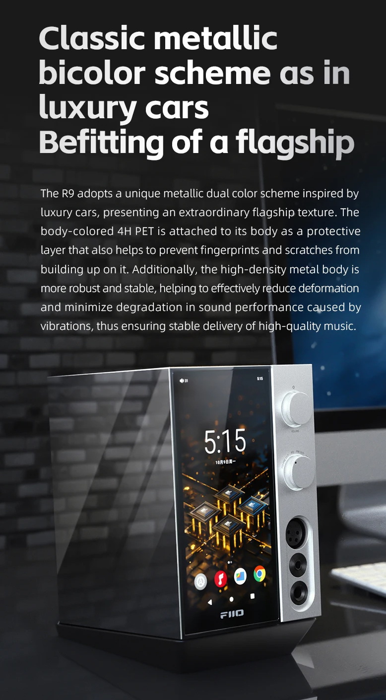 FiiO R9 เครื่องเล่นเพลงสตรีมมิ่งตั้งโต๊ะ DAP+DAC+AMP ครบจบในตัว รองรับ MQA, Roon Ready ประกันศูนย์ไทย