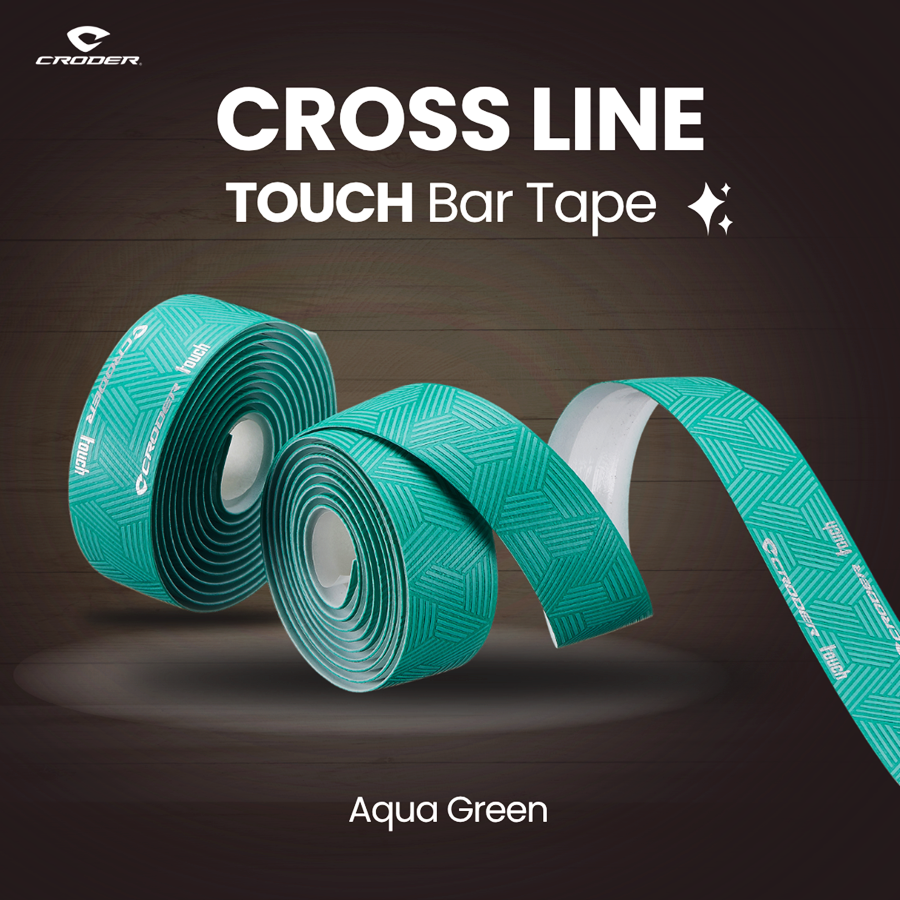 ผ้าพันแฮนด์ CRODER TOUCH CROSS LINE BAR TAPE ช่วยเพิ่มการยึดเกาะ และลดแรงสั่นสะเทือนจากพื้นถนนด้วยชั้นดูดซับแรงกระแทกในตัว
