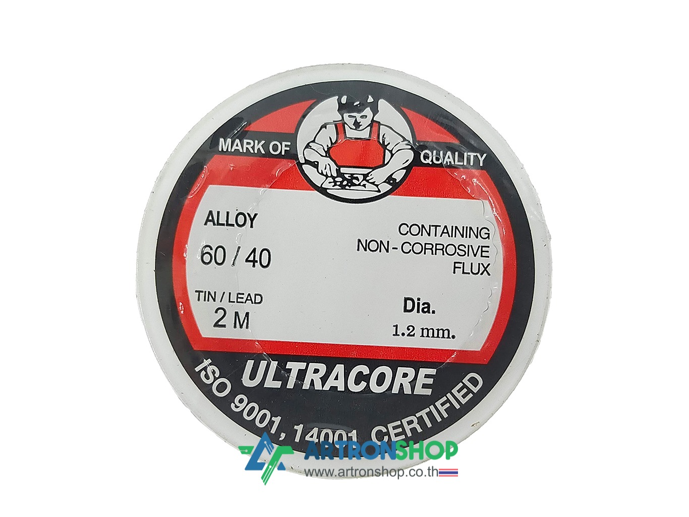 ตะกั่วขด 1.2 มม ยาว 2 เมตร ULTRACORE 60/40