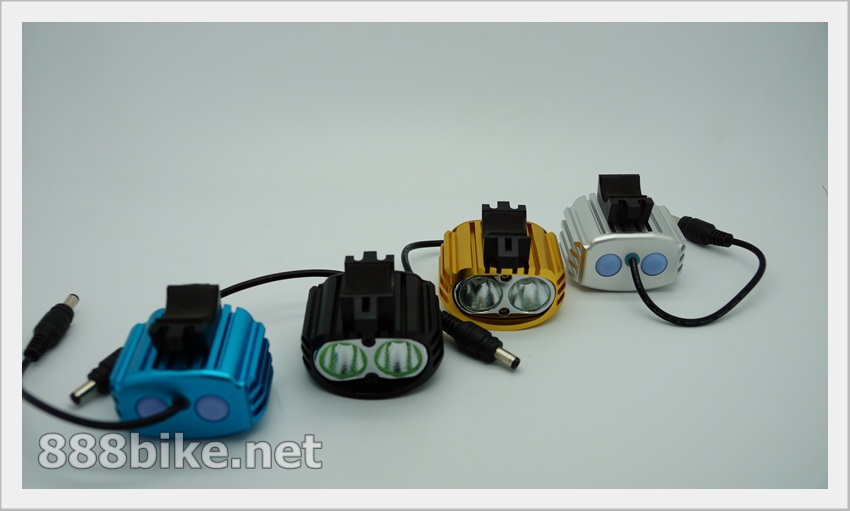 ไฟฉายเอนกประสงค์ ไฟเลด YPD 2 x Cree XM-L U2 LED 4000lm 4-Mode Cool White Bicycle Light