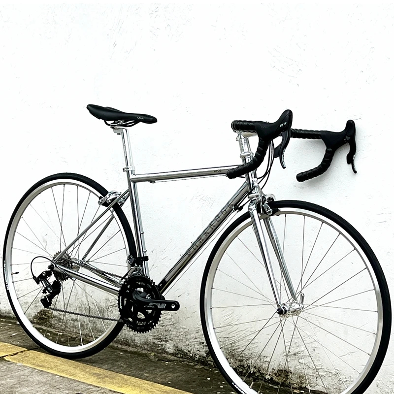 DARKROCK 702 Road Bike Frame with Fork, Cr-Mo Steel 4130 bicycle frame 700C steel frame