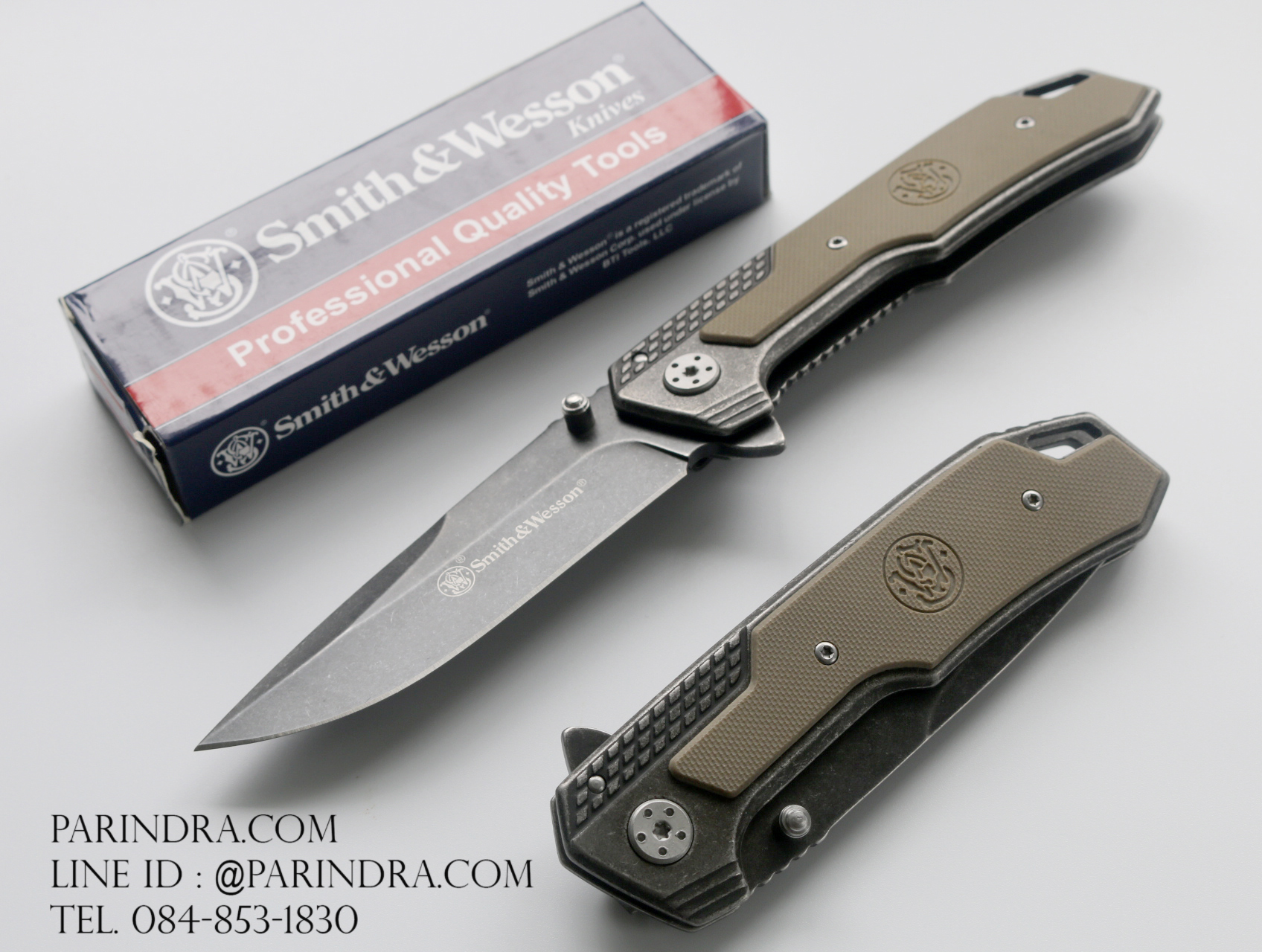 มีดพับ Smith & Wesson SW609 Stone Washed (OEM)