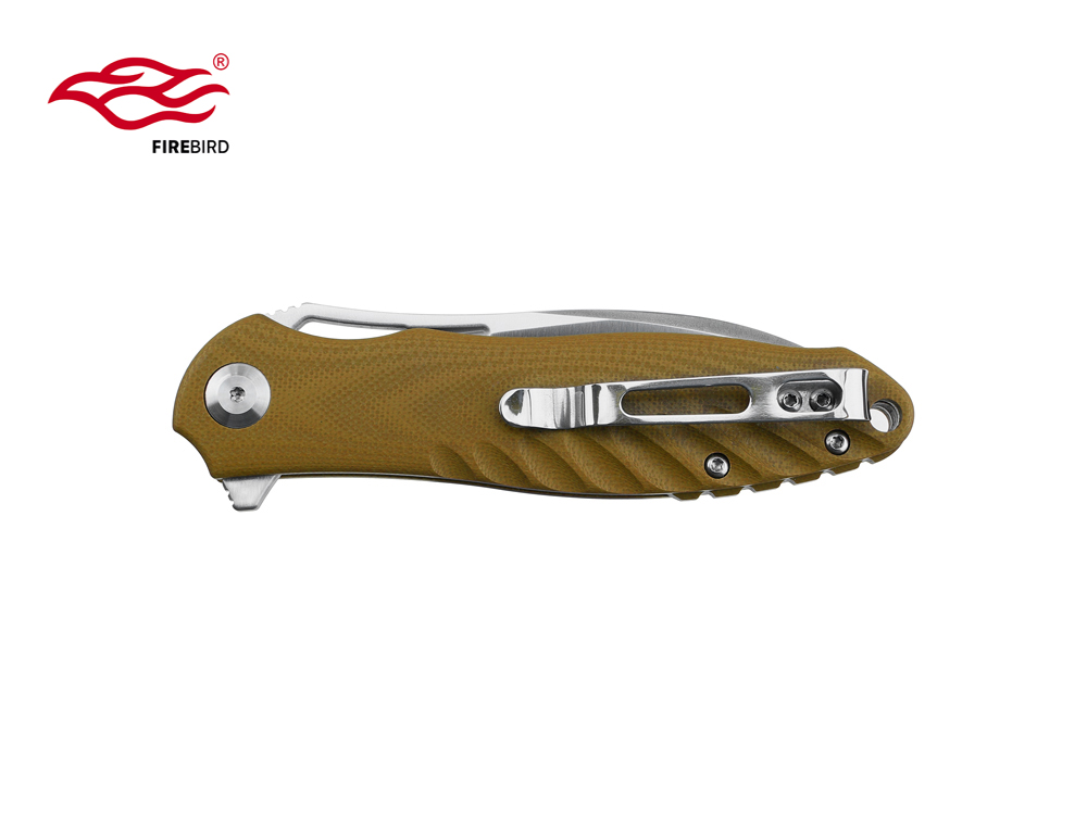 มีดพับ Ganzo กานโซ่ รุ่น FH71-BR / D2 Steel / ด้าม G10 สีน้ำตาล ของแท้ 100%