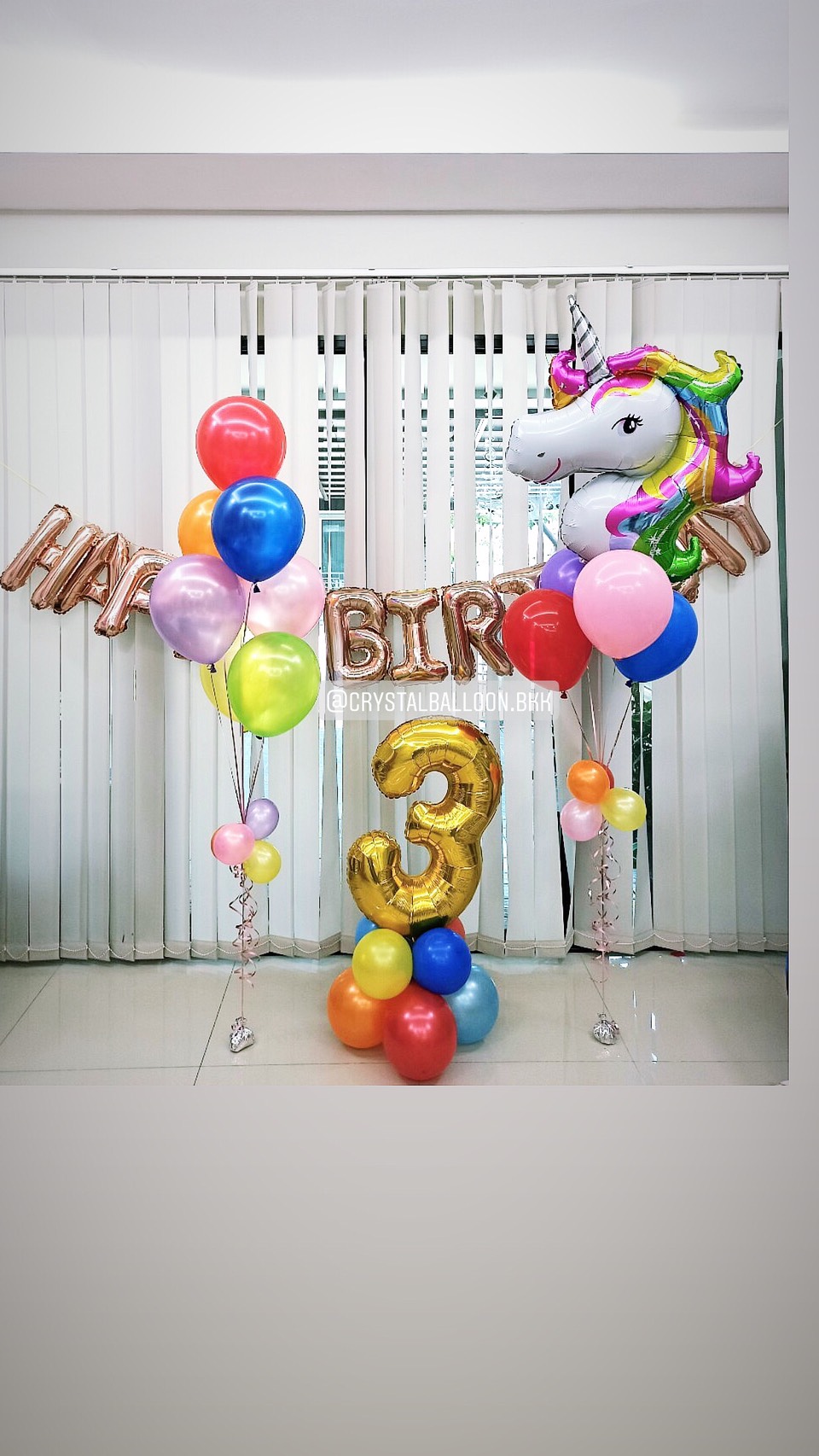 ลูกโป่ง วันเกิดเด็ก Theme Unicorn ช่อ 5 ลูก 1 ช่อ พร้อม ช่อลูกโป่ง ช่อ 7 ลูก 1 ช่อ พร้อม ฟอยล์ตัวเลข ขนาด 40" ตั้งฐาน 1 ชิ้น,ฟอยล์ตัวอักษร Happy Birthday ขนาด 16" 1 ชิ้น พร้อมตกเเต่ง สามารถเปลี่ยนสีลูกโป่ง/เปลี่ยนสี-ฟอยล์ตัวเลข/เปลี่ยนฟอยล์ตกแต่