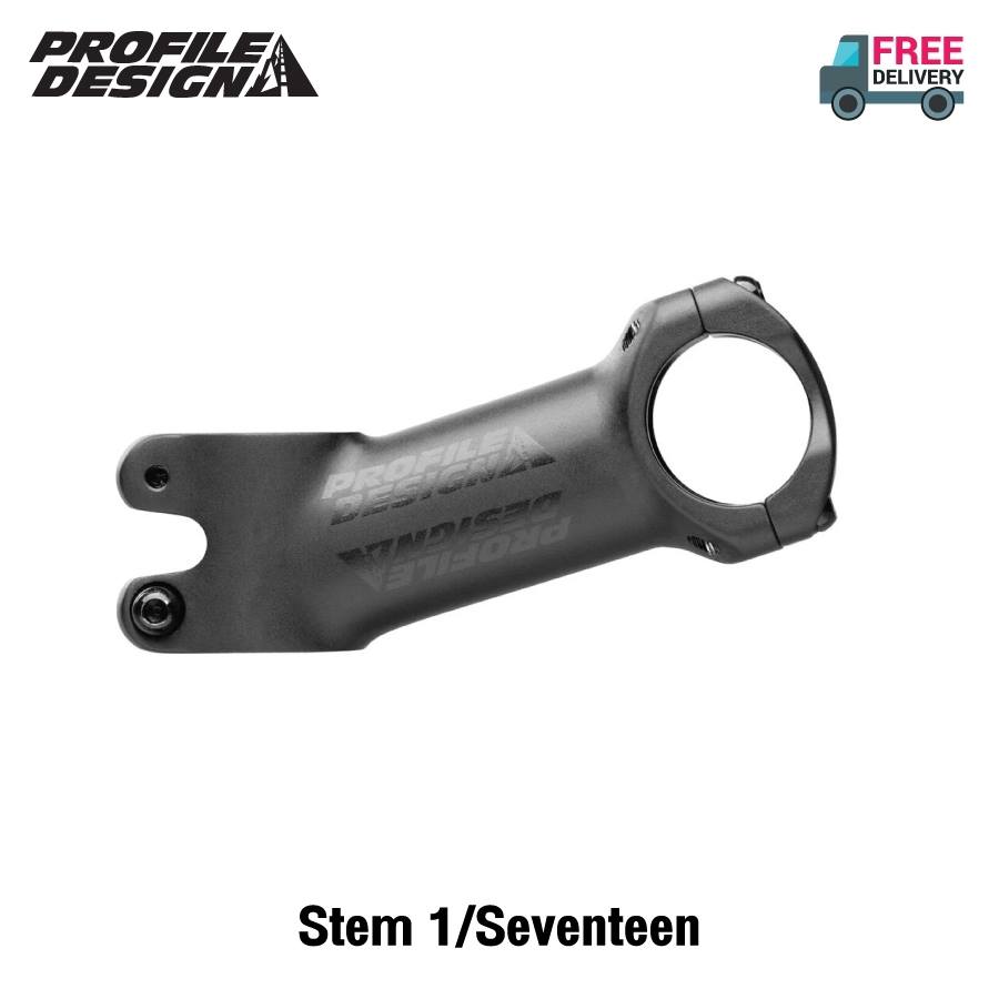 คอแฮนด์ PROFILE Design อลูมิเนียม 6061-T6 ที่ขึ้นรูปแบบ 3D forged ขนาด Oversize สีดำ ±17° องศา ยาว 70mm, 80mm, 90mm, 100mm , 110mm, 120mm