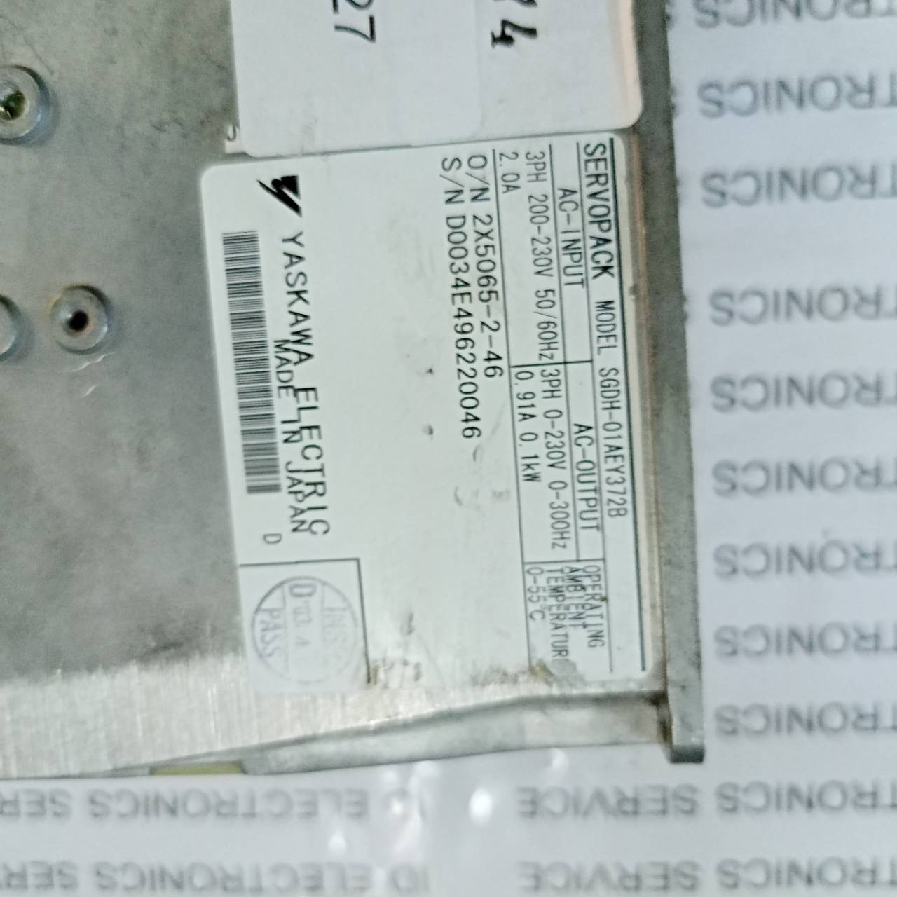 SGDH-01AEY372B SERVO DRIVE " YASKAWA "