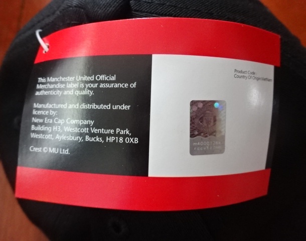หมวก ฟุตบอล สโมสรแมนเชสเตอร์ ยูไนเต็ด - ตราสโมสร MUFC ใหม่ / MANCHESTER UNITED Football Club Cap - MUFC Logo NEW