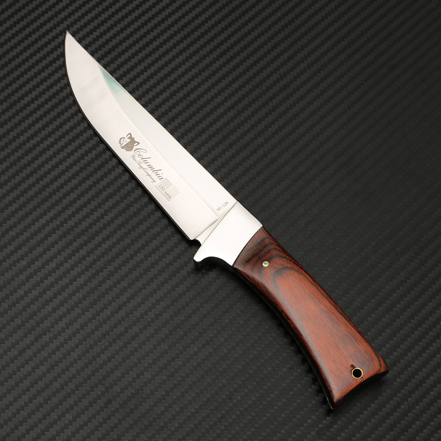 มีดเดินป่า COLUMBIA รุ่น G26 ใบมีดสวย ด้ามจับไม้ ใบมีดสแตนเลส