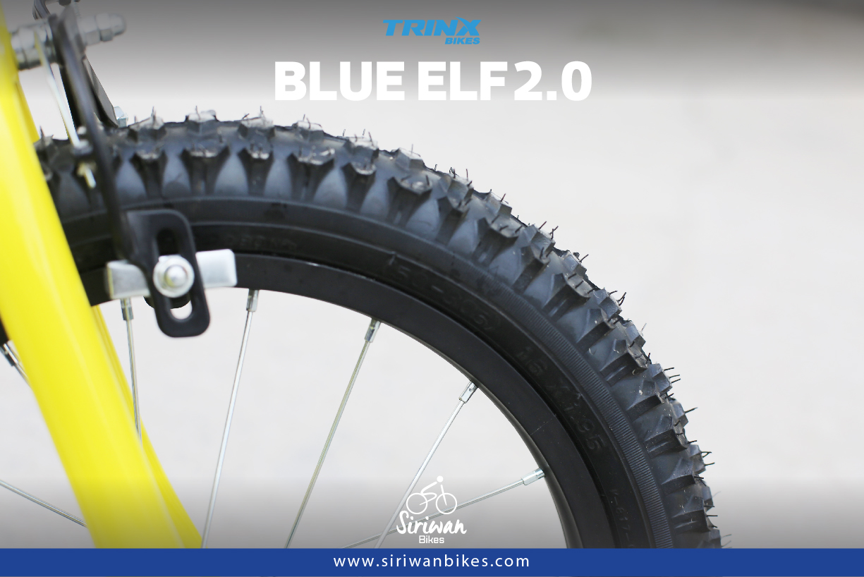 จักรยานเด็ก TRINX BLUE ELF2.0 ล้อ 16 นิ้ว เฟรมเหล็ก ยาง 16×2.125 SINGLE SPEED ริมเบรค