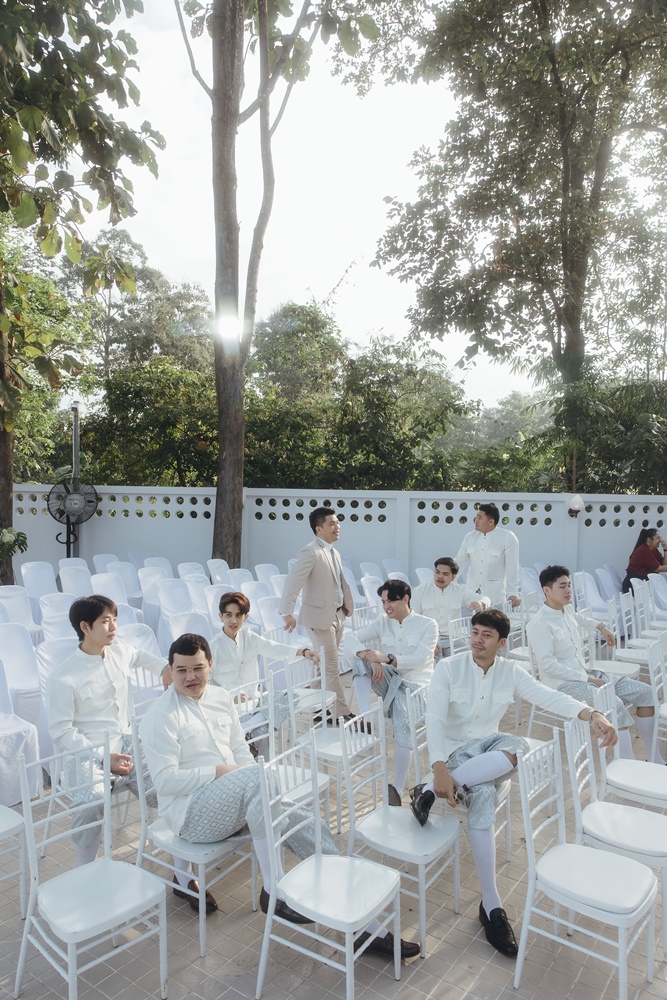 เช่า ชุดไทยเพื่อนเจ้าบ่าว ชุดราชปะแตน โจงกระเบน