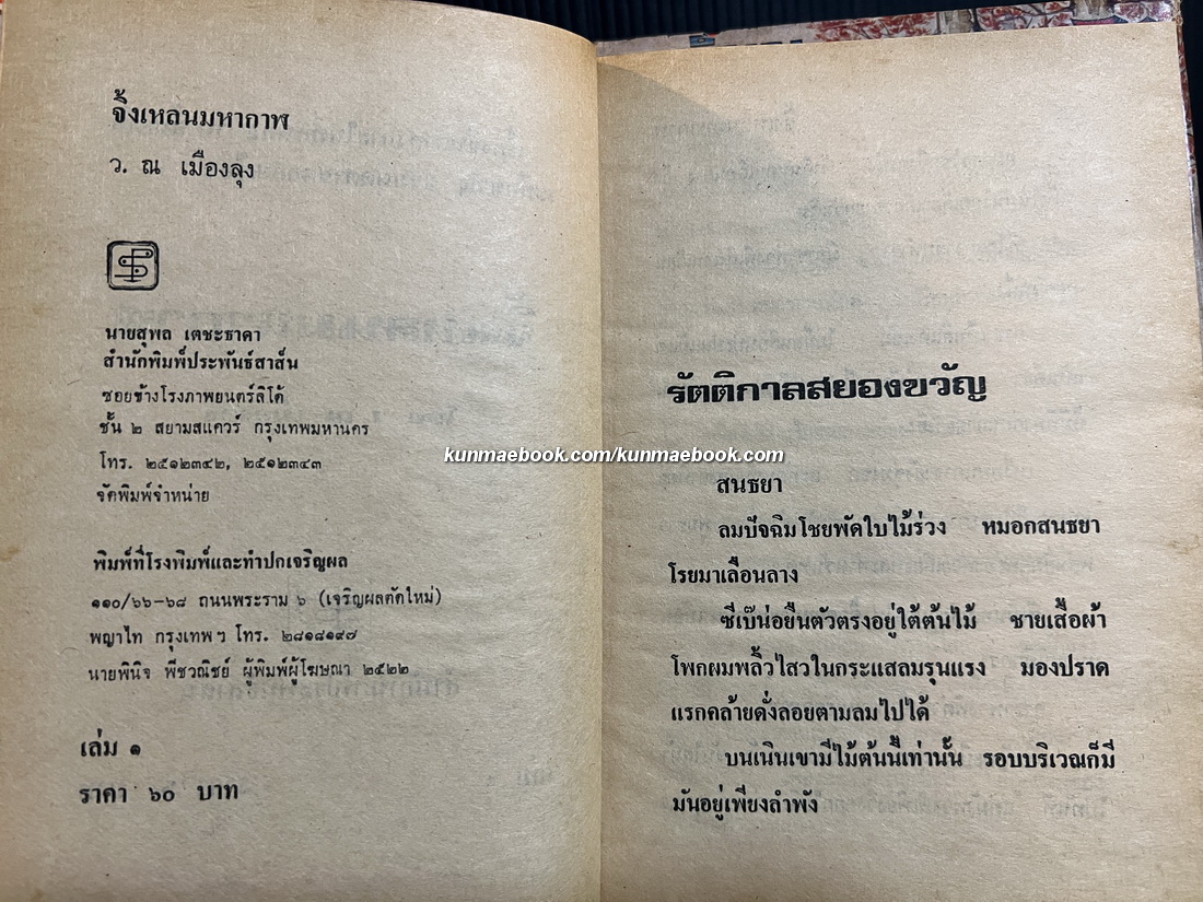 จิ้งเหลนมหากาฬ 2 เล่มจบ / ผลงานของ อึ้งเอ็ง / แปลโดย ว.ณ เมืองลุง