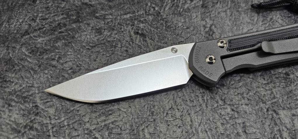 Chris Reeve Small Sebenza 31 lnlay LH Drop Point Black Canvas Micarta CPM Magnacut(มือซ้าย)