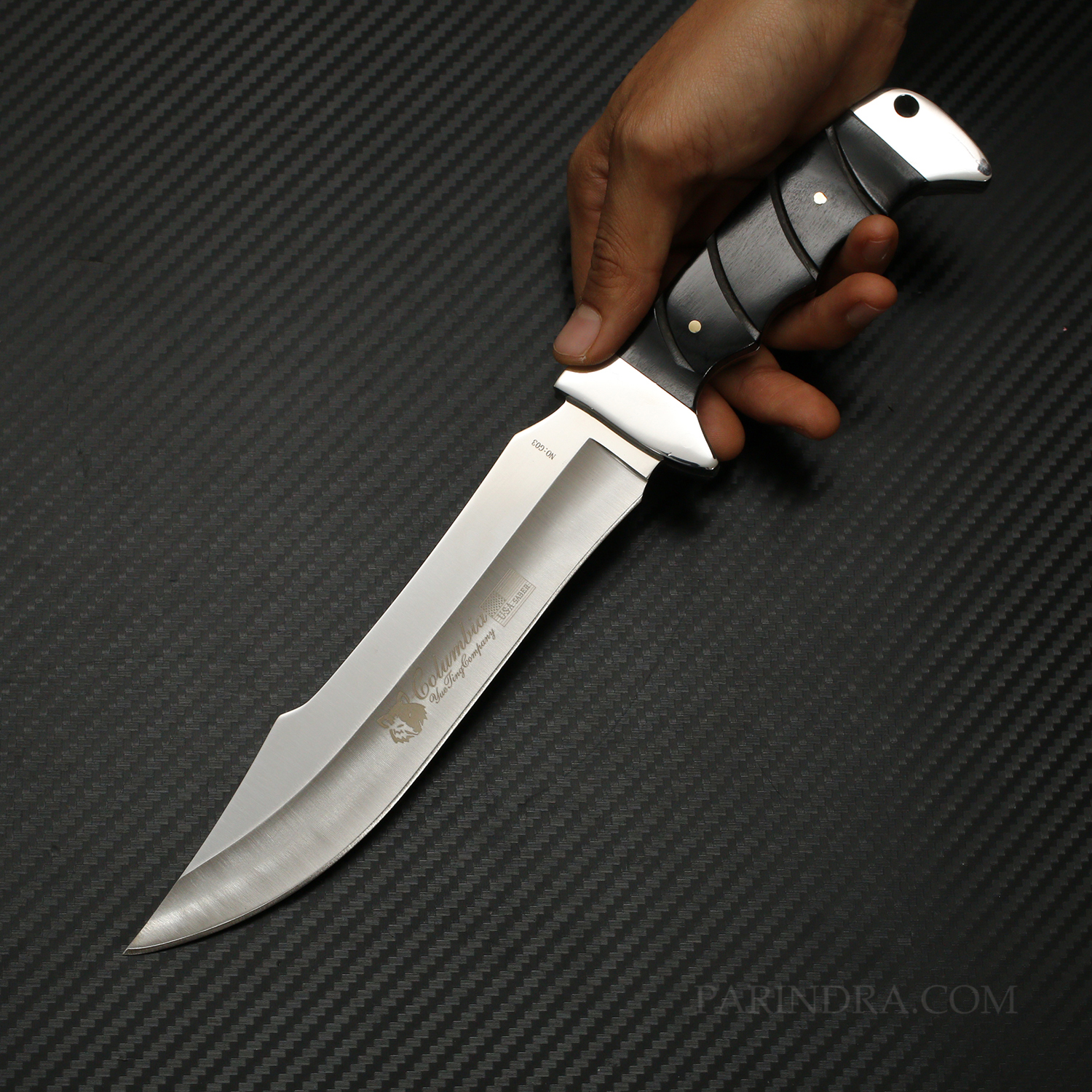 มีดเดินป่า COLUMBIA รุ่น G03 ใบมีดสวย คมมาก สำเนา