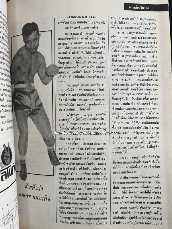 มวยเมืองไทย / ธีร วงศ์วัฒนา ค้นคว้าและเรียบเรียงโดย สว่าง สวางควัฒน์