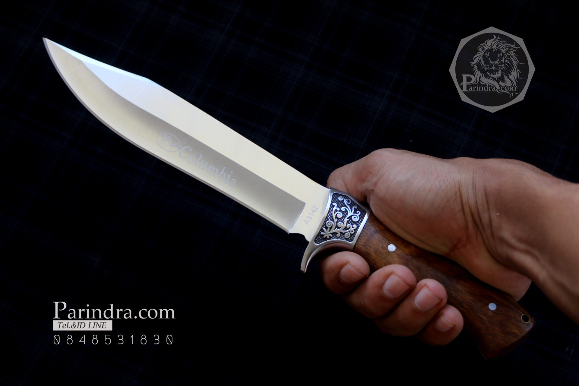 มีด Columbia รุ่น A3142 ด้ามไม้คลาสสิค ใบมีดออกแบบสวย ขนาด 12.5 นิ้ว
