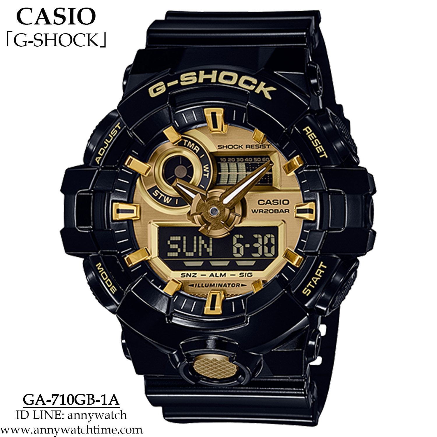 G-SHOCK GA-710GB-1A