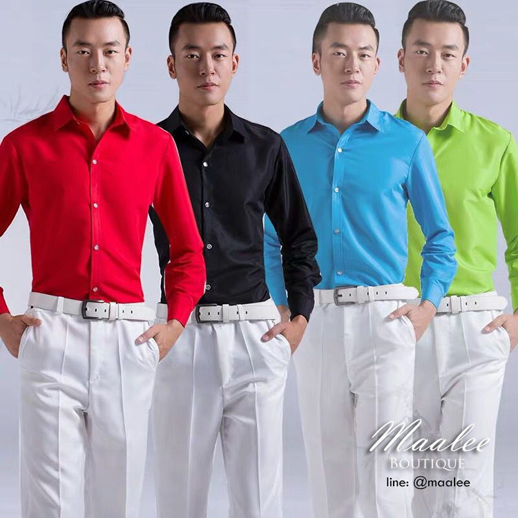 พร้อมเช่า เสื้อเชิ้ต แขนยาว หลากสี