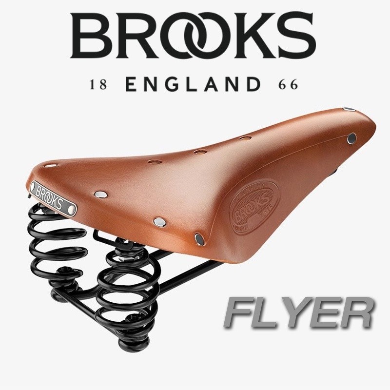 เบาะหนัง นั่งสบายที่สุด BROOKS England FLYER เบาะหนัง มีสปริง ซับแรงกระแทก สบาย ต้องลอง