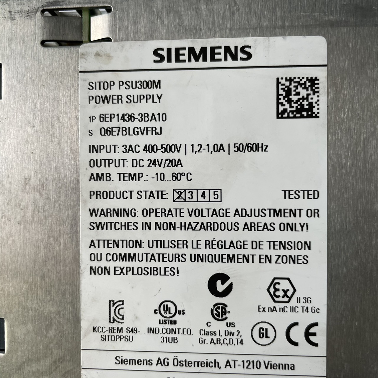 6EP1436-3BA10 POWER SUPPLY " SIEMENS "