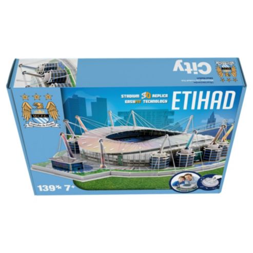 โมเดลสนามฟุตบอล 3D จิ๊กซอว์ สโมสรแมนเชสเตอร์ ซิตี้ - สนามเอติฮัด สเตเดี้ยม ใหม่ / MANCHESTER CITY Football Club 3D Jigsaw/Puzzle Football Stadium Model - ETIHAD Stadium NEW