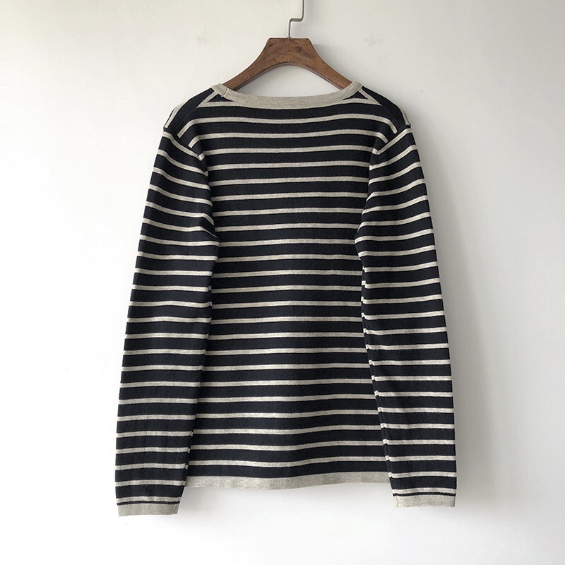 เสื้อคลุมผ้ายืดไหมพรมลายทาง