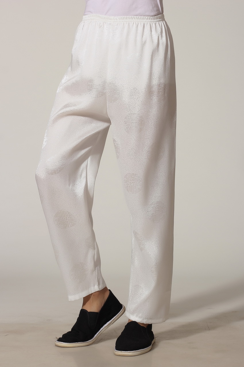 Pre-order ชุดจีน ชาย เสื้อพร้อมกางเกง สีขาว