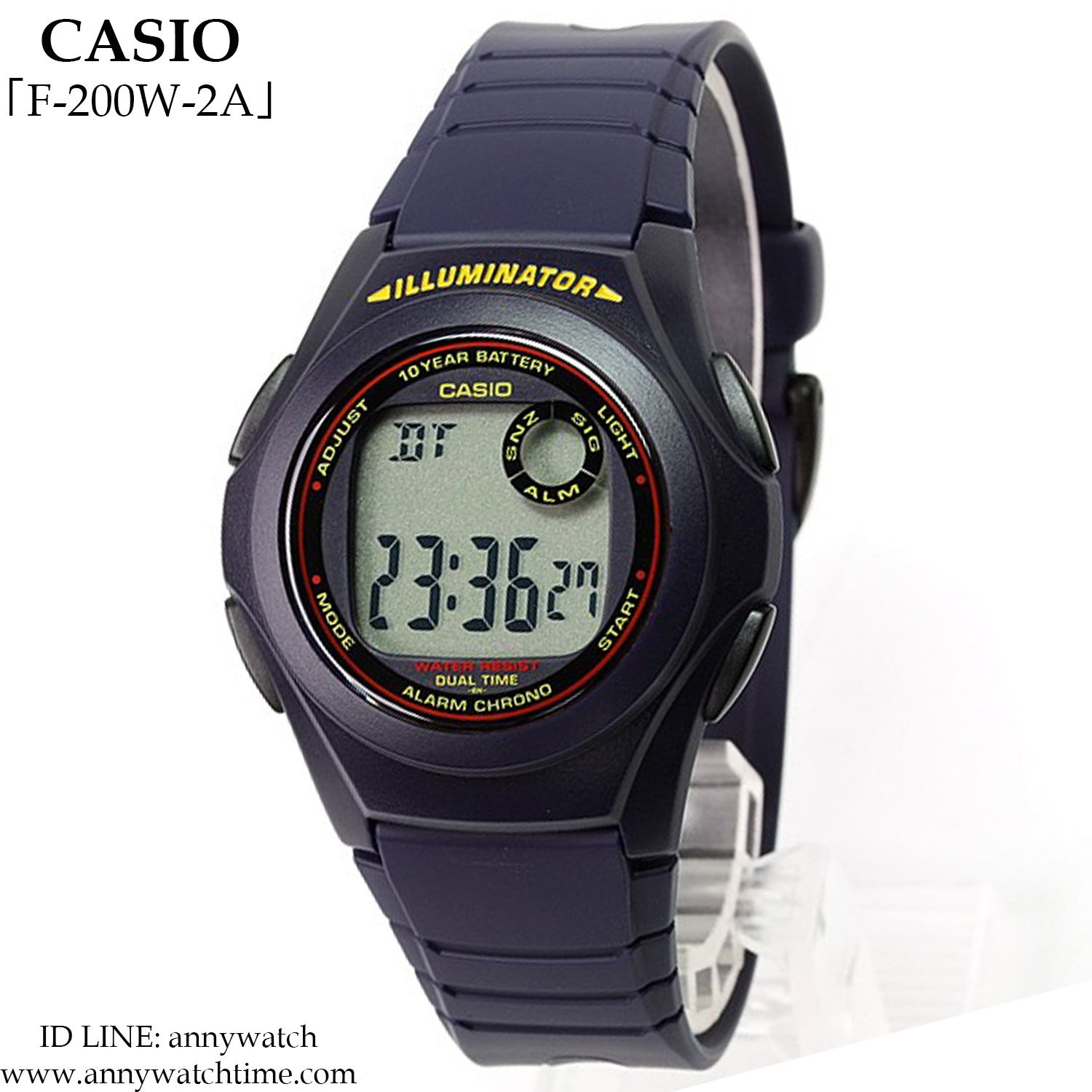 CASIO F-200W-2A