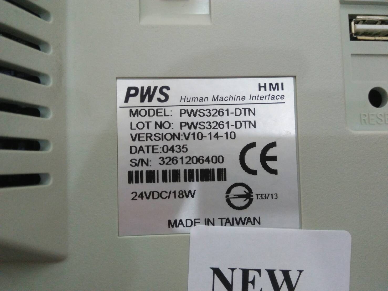 PWS3261-DTN LCD TOUCH SCREEN “ HITECH ”