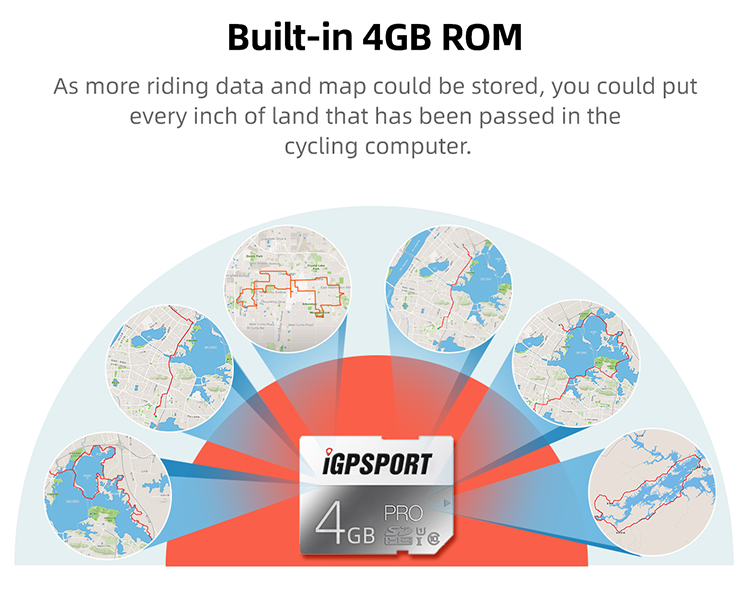 ไมล์จักรยาน IGPSPORT IGS620 ANT+ ฟังก์ชั่นเครื่อง GPS หน้าจอสี