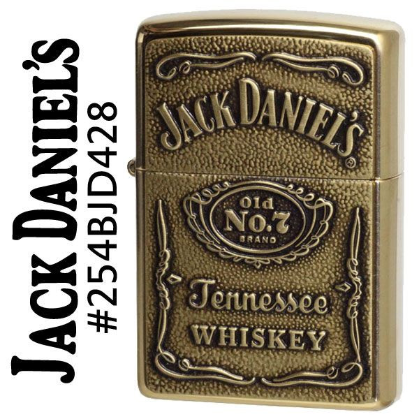 ไฟแช็ค Zippo แท้ Zippo 254BJD Jack daniel's Emblem USA Import แท้นำเข้า 100%