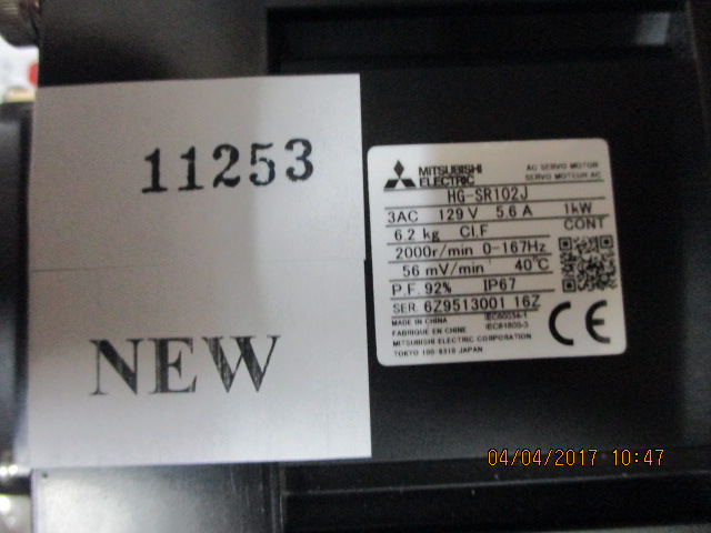 SERVO MOTOR “ MITSUBISHI ” รุ่น HG-SR102J