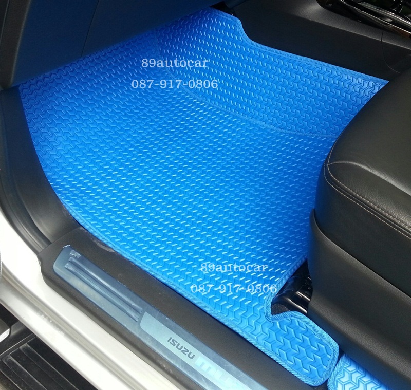 ขายยางปูพื้นรถเข้ารูป Isuzu Mu-X ลายธนูสีฟ้าขอบฟ้า