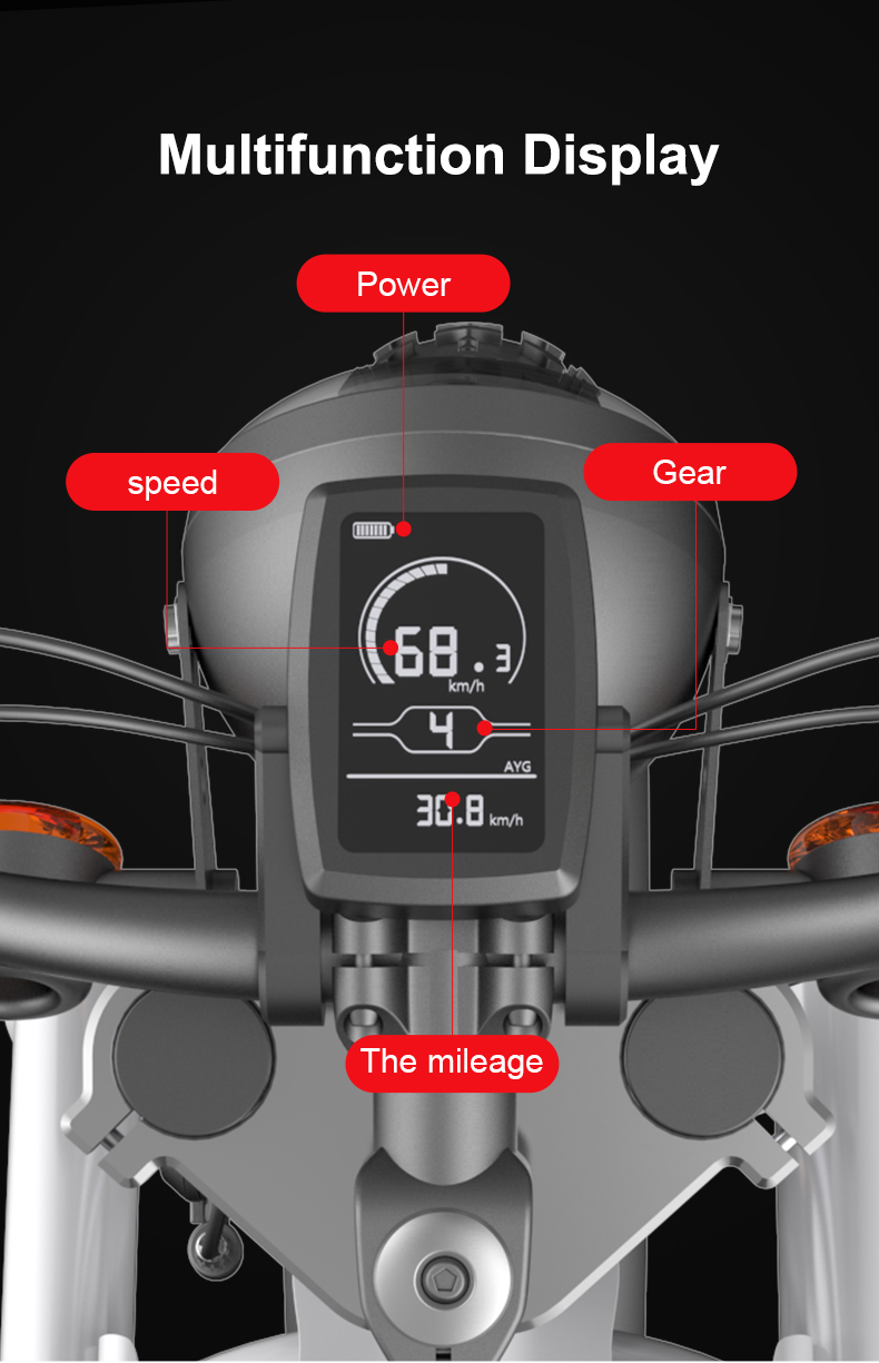 YIDI D60 fat tires big wheel electric SCOOTER ล้อ 20นิ้ว 5สปีด วิ่งได้ 60-70กม.