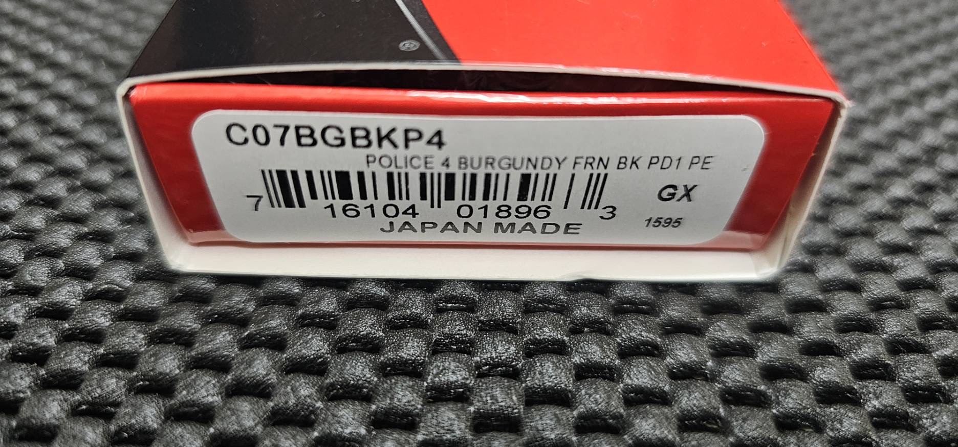 Spyderco Police 4 Lightweight Lockback Knife Burgundy FRN(Sprint Run )