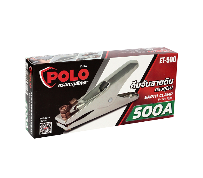 คีมจับสายดิน 500A (สายถัก) เครื่องตัดพลาสม่า POLO โปโล รุ่น ET-500 Pn.WB94A-500 ##