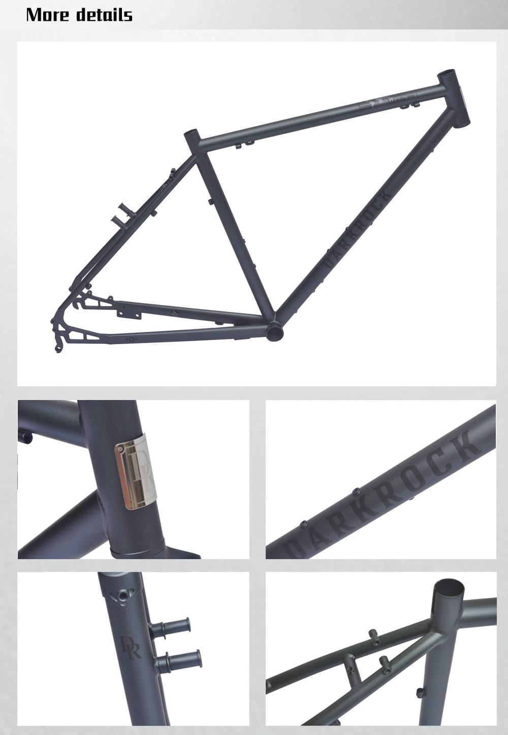 DARKROCK Super Travel 700C Gravel Frameset | เฟรมเหล็ก CR-MO 4130 สำหรับเดินทางไกล