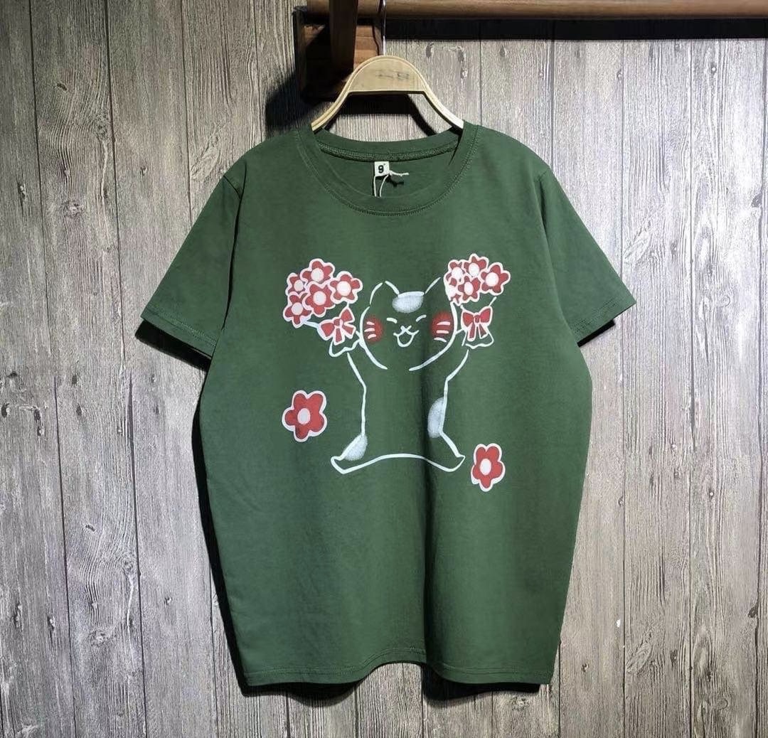 เสื้อยืดสกรีนลายแมว 9am