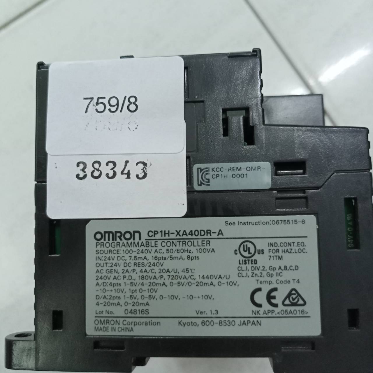 CP1H-XA40DR-A PLC " OMRON "
