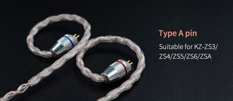 ขายสาย KZ Premium PLUS สาย OFC ทองแดงผสมเงินถัก เพิ่มคุณภาพเสียง