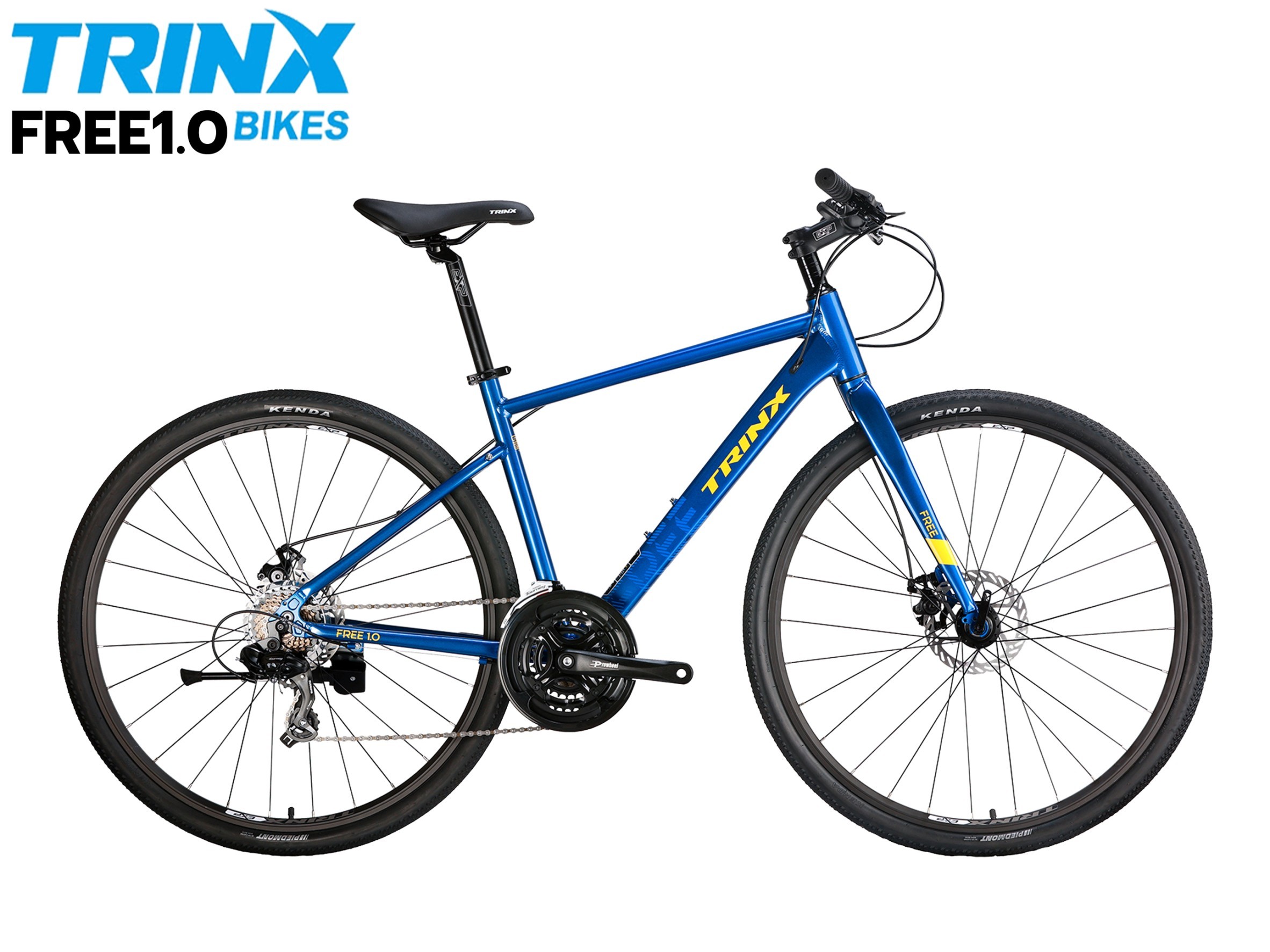 TRINX hybrid bicycle, model FREE1.0, 700C wheels, 21-speed gear, aluminum frame, NEW2024