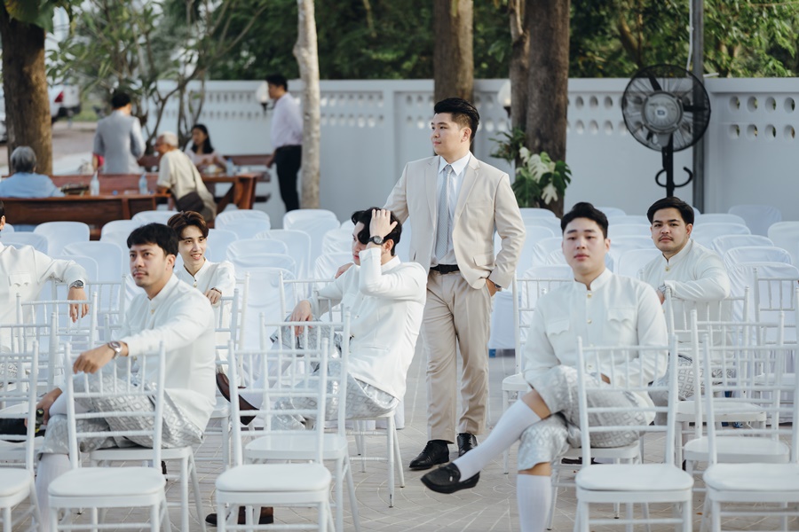 เช่า ชุดไทยเพื่อนเจ้าบ่าว ชุดราชปะแตน โจงกระเบน