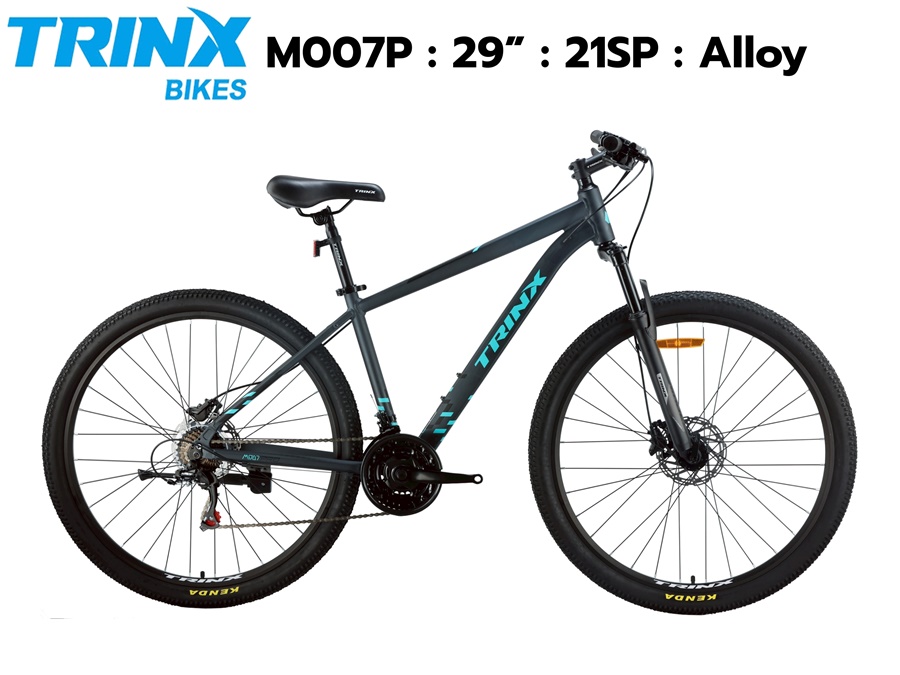 จักรยานเสือภูเขา TRINX รุ่น M007P PRO เฟรมอลูมิเนียมซ่อนสาย เกียร์ Shimano 3x7 สปีด ล้อ29 นิ้ว เบรคน้ำมัน NEW 2025