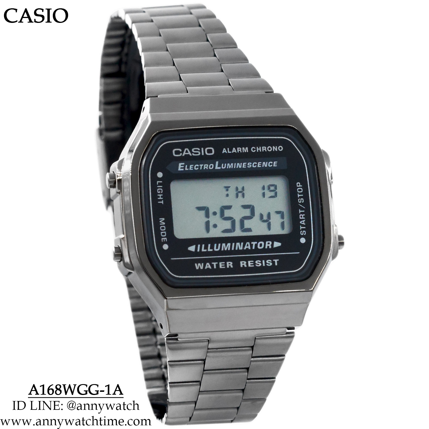 CASIO A168WGG-1A