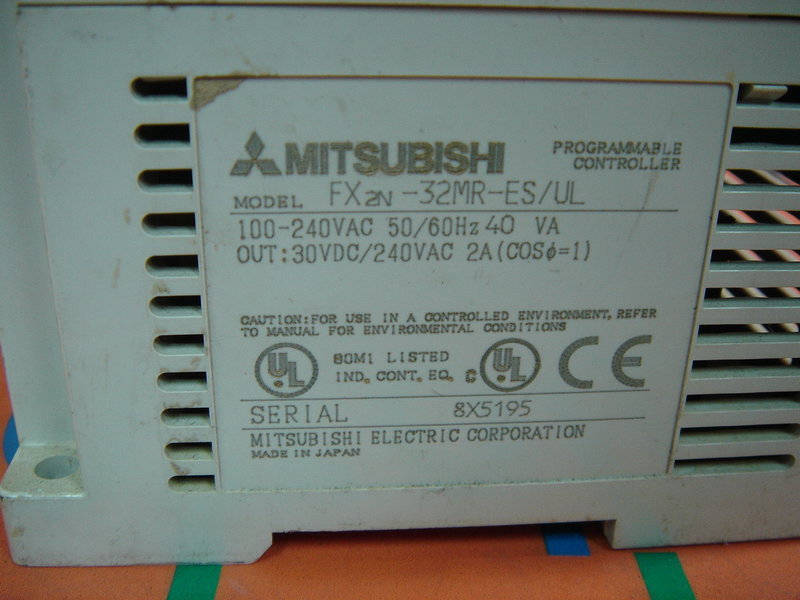 PLC " MITSUBISHI " รุ่น FX2N-32MR-ES-UL