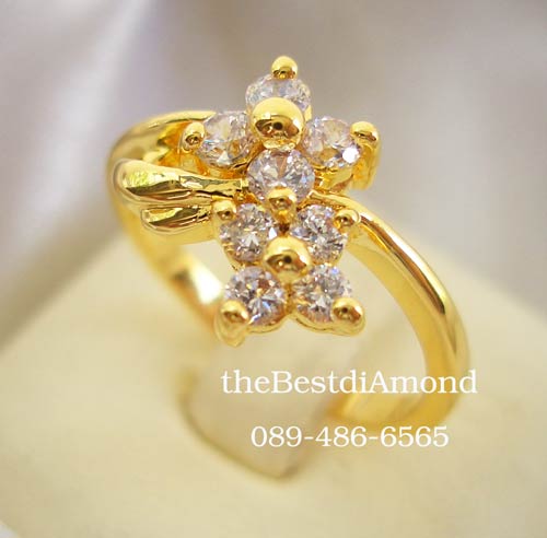 BR425+++แหวนเพชร cz ดอกไม้ 2 ดอก+++ดีไซน์น่ารัก เป็นแหวนดอกไม้ 2 ดอก ดูงดงาม อ่อนช้อย และเล่นไฟดีมากๆๆๆ ดอกไม้เล็กใหญ่ ต่างกันนิดหน่อย พองาม