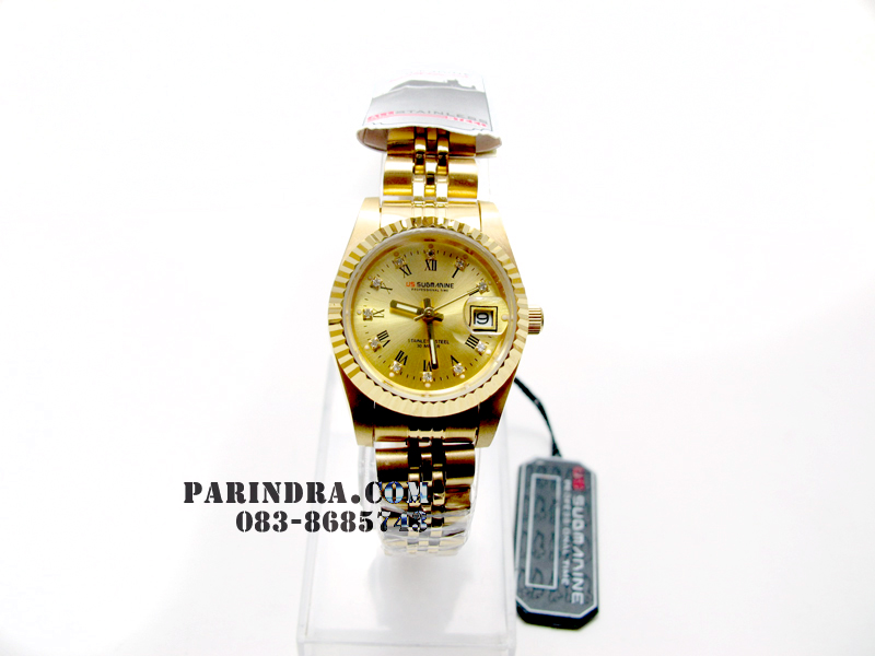 นาฬิกา US submarine รุ่น SUB108L ทองล้วนเลขโรมัน